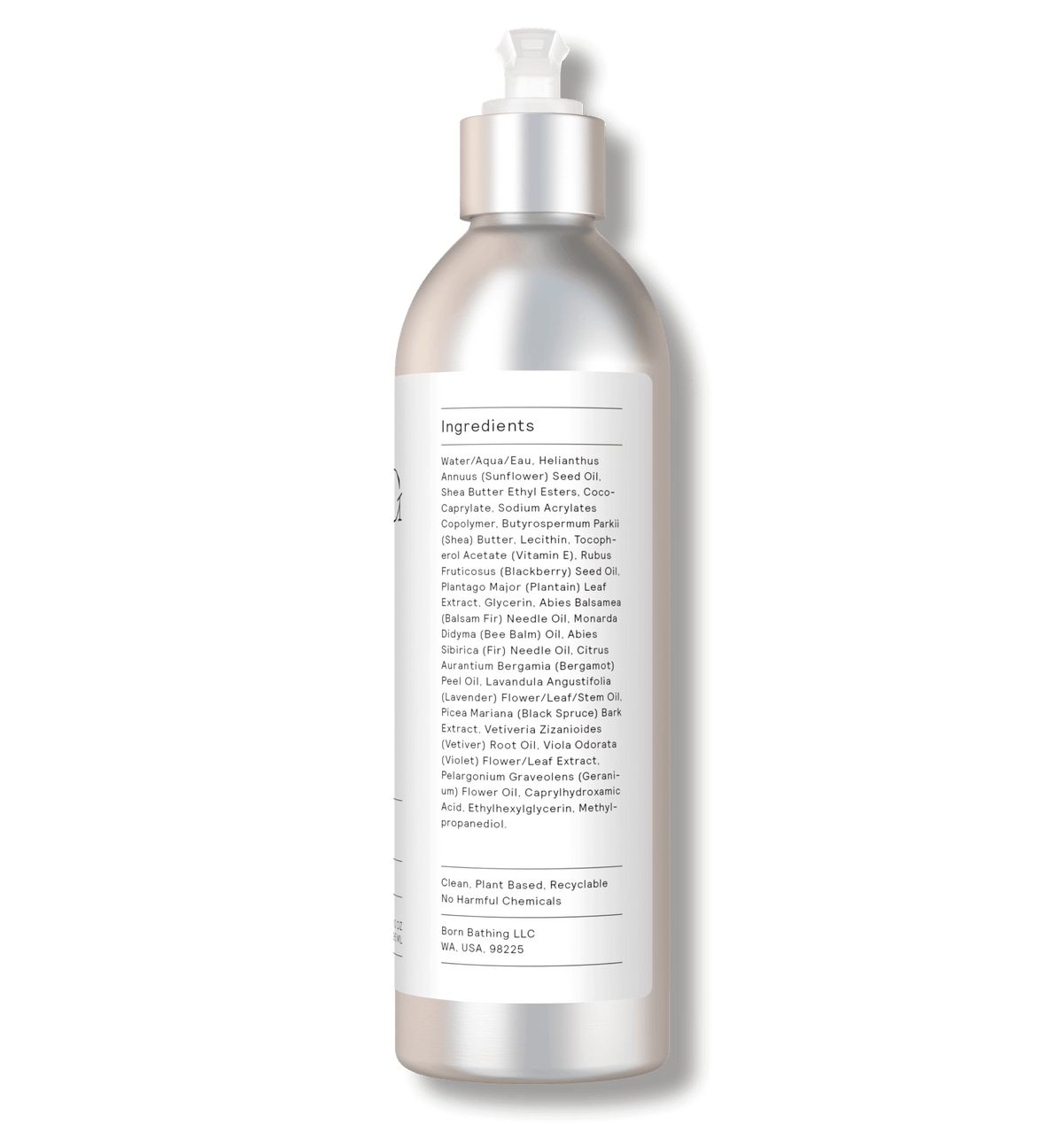 Green Heartwoods Lotion 10 oz bottle, right view