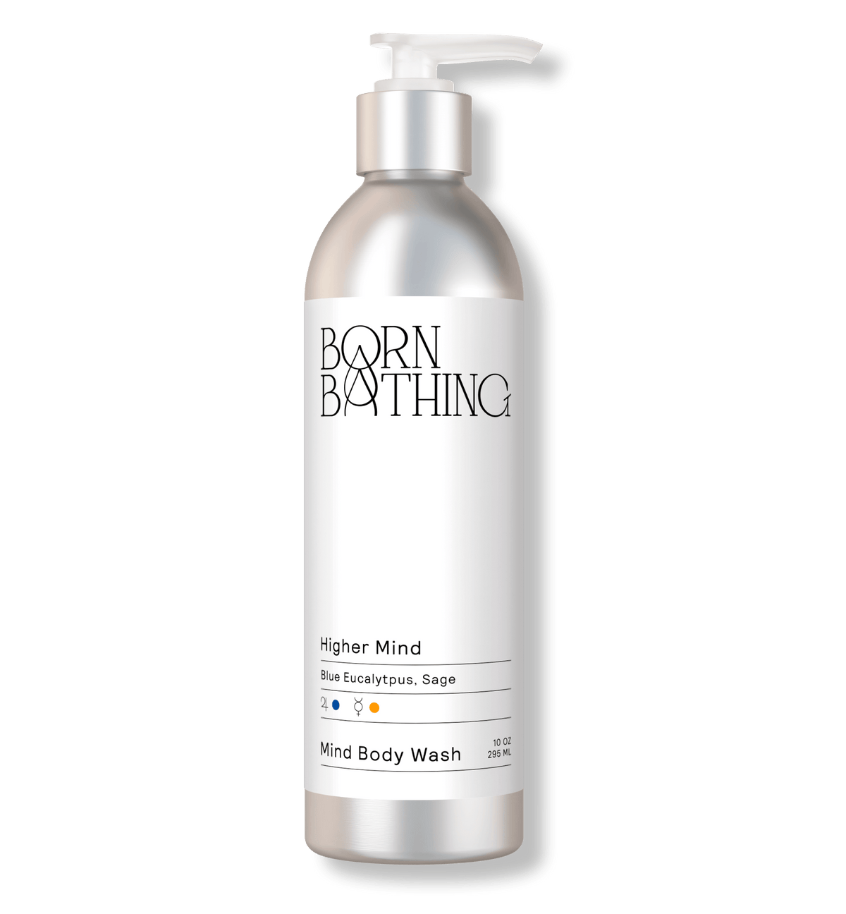 Higher Mind Mind Body Wash 10 oz bottle, front view