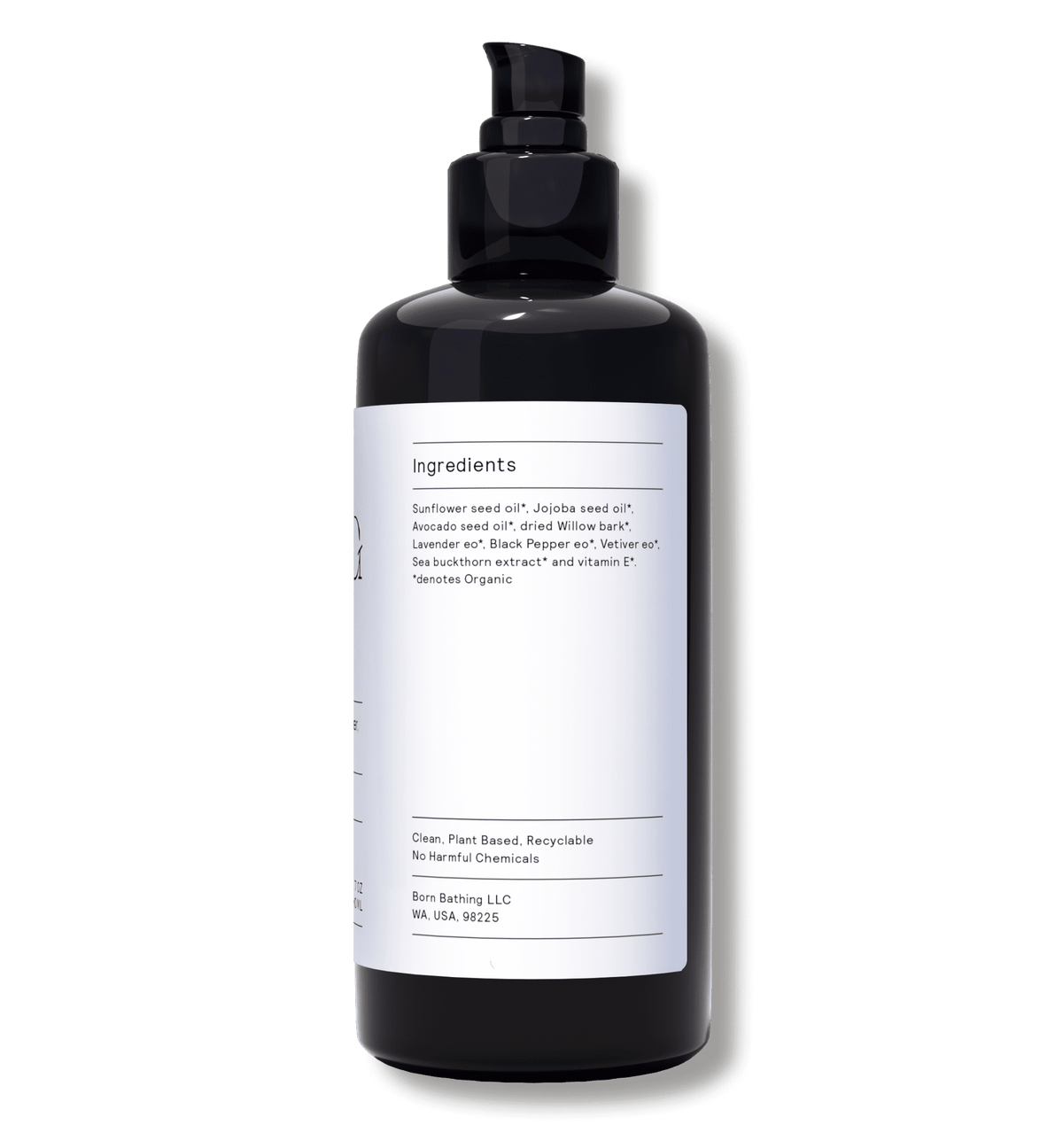 Relief Ease Bath & Body Oil 200 ml bottle, right view