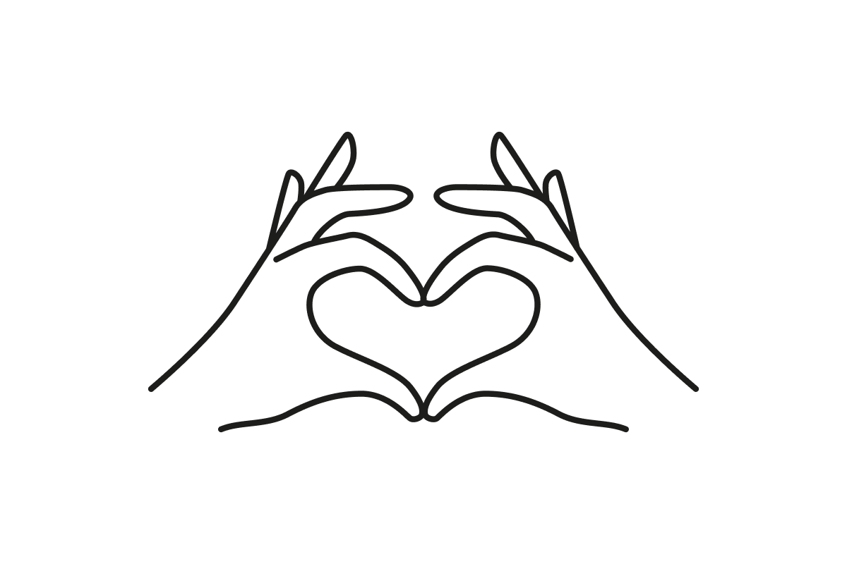 Hands making a heart