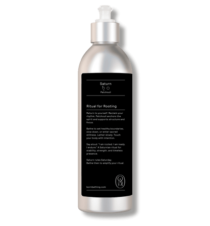 Saturn Patchouli Castile Wash 10 oz bottle, ritual