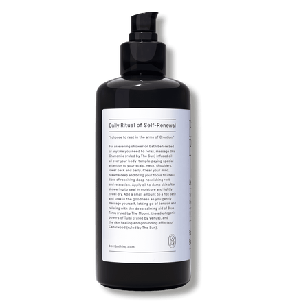 Destress and Deep Rest Bath &amp; Body Oil 200 ml bottle, left view