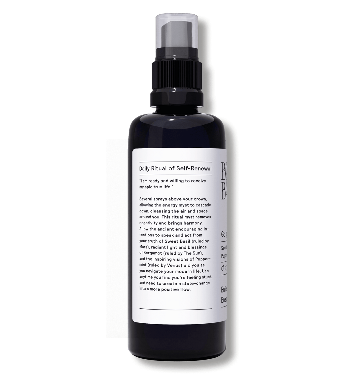 Go Lightly Energy Myst 100 ml bottle, left view