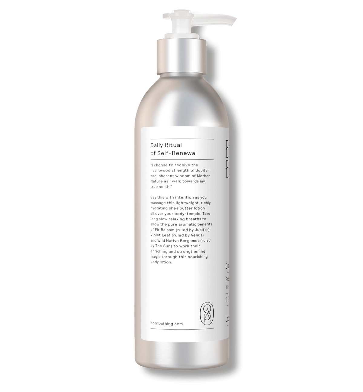 Green Heartwoods Lotion 10 oz bottle, left view