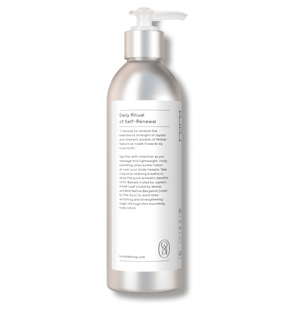 Green Heartwoods Lotion 10 oz bottle, left view
