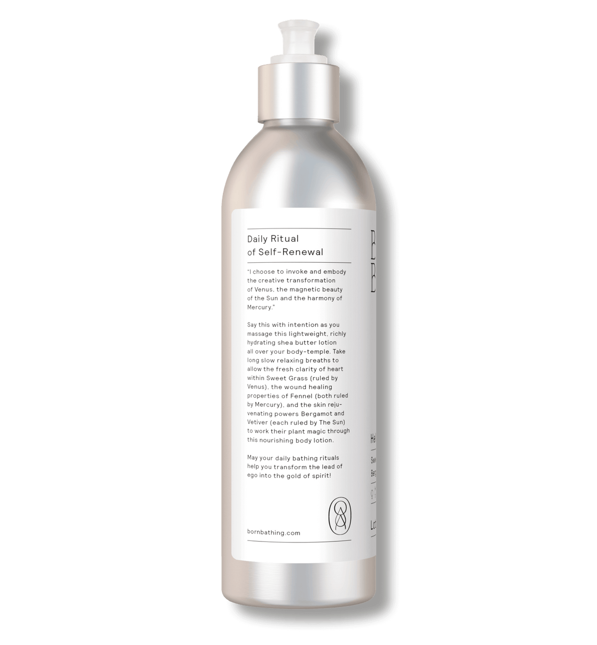 Hella Hydrating Lotion 10 oz bottle, left view