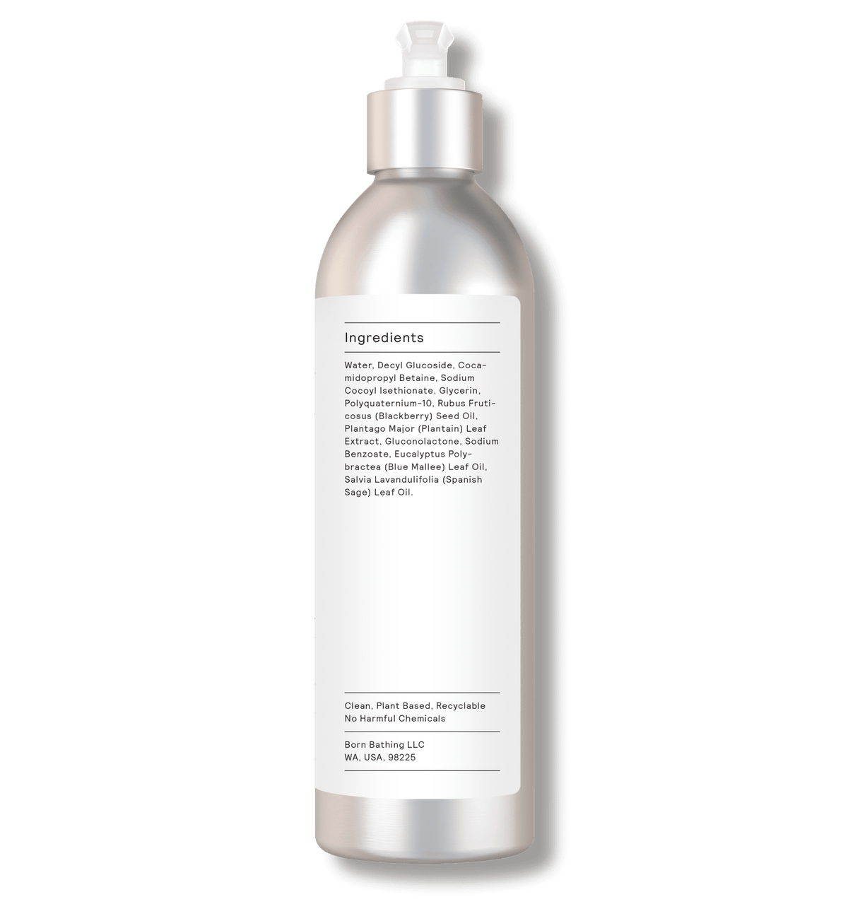 Higher Mind Hand Wash 10 oz bottle, ingredients