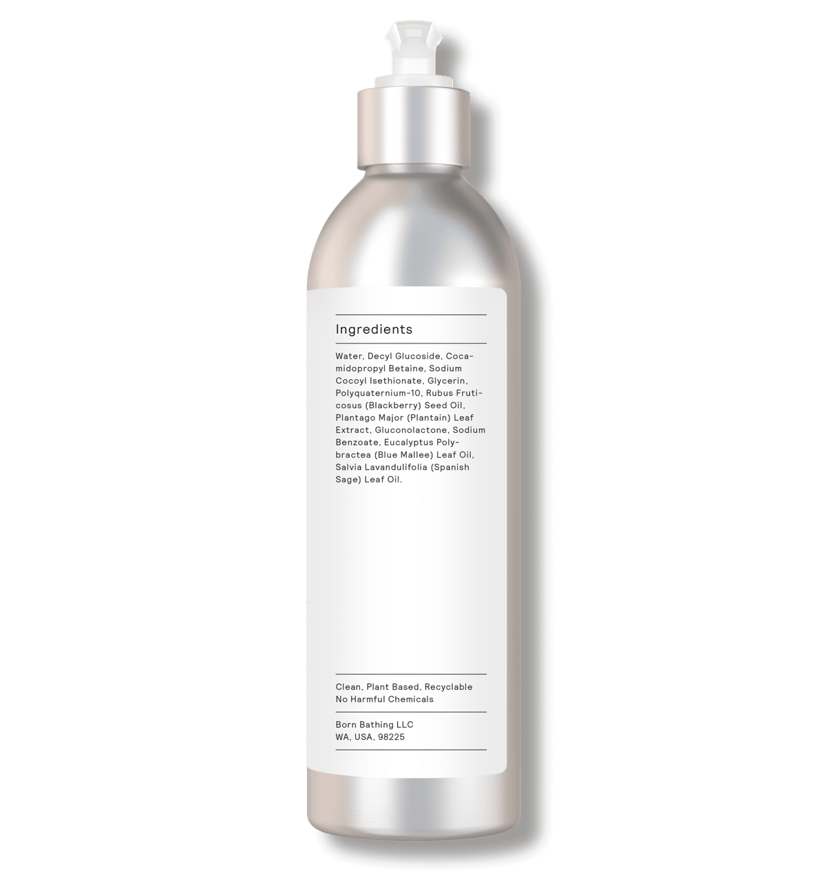 Higher Mind Mind Body Wash 10 oz bottle, ingredients