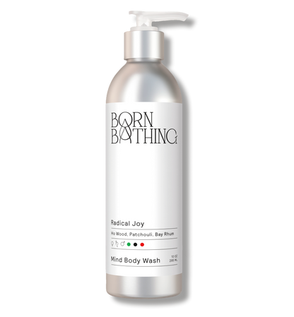 Radical Joy Mind Body Wash 10 oz bottle, front view