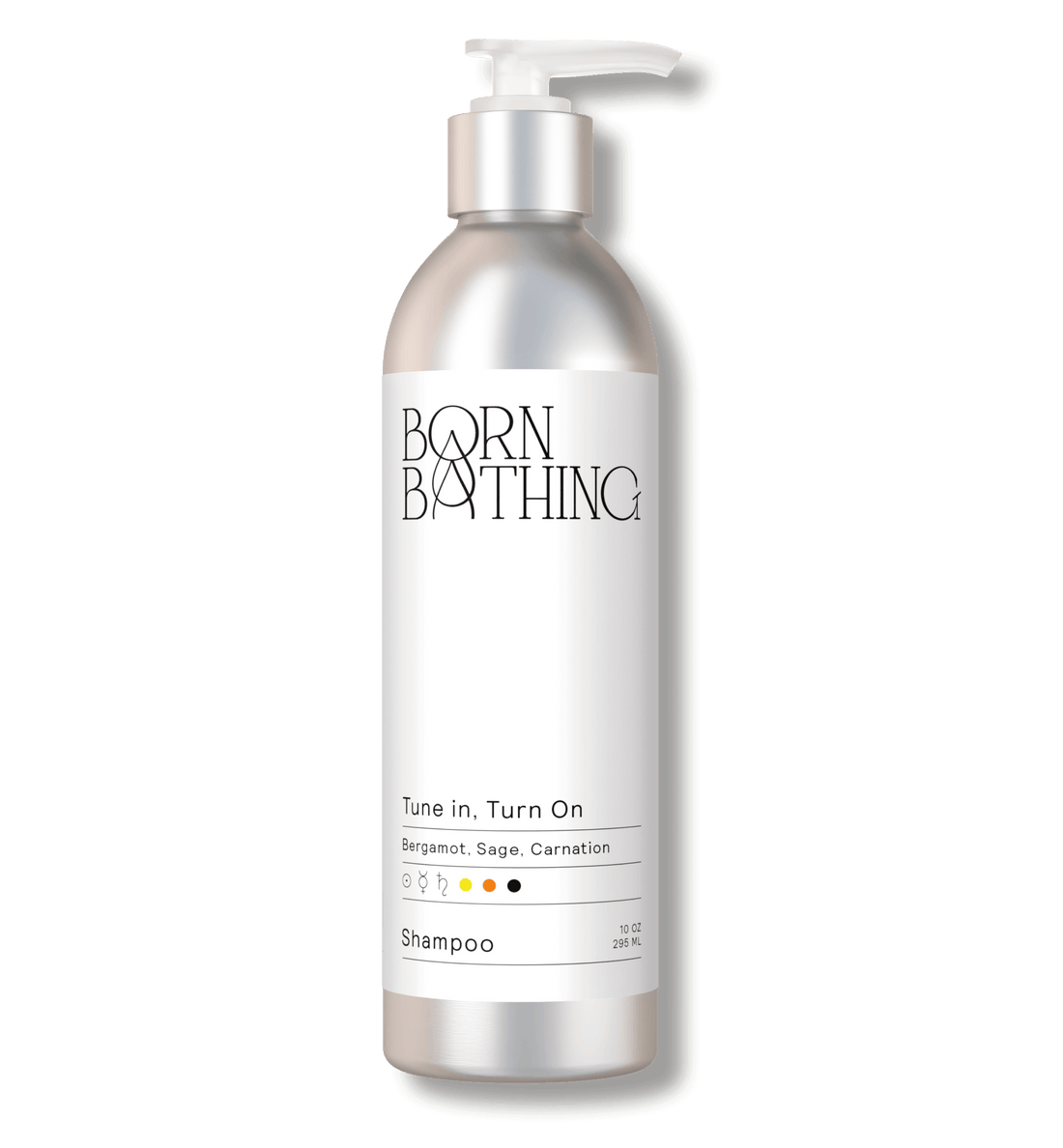 Tune In, Turn On Shampoo 10 oz bottle, front view